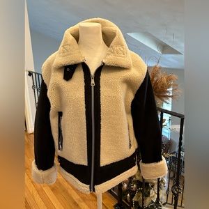 Love Tree faux fur and faux suede jacket new with tags size medium.